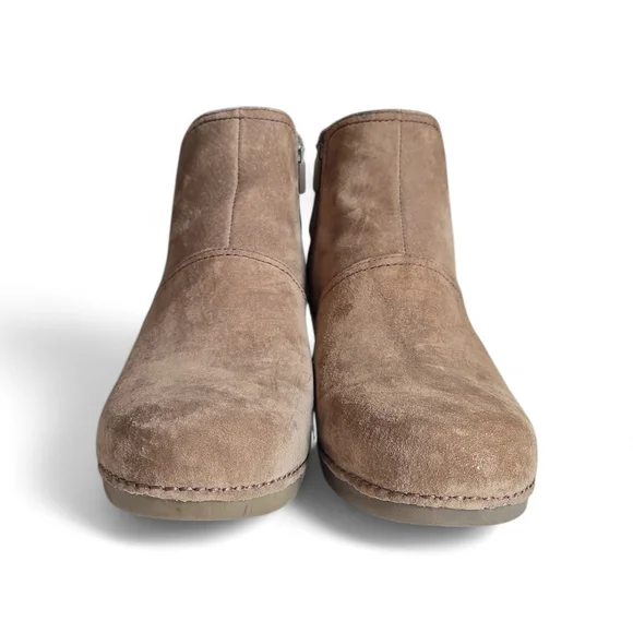 Dansko Brown Suede Ankle Bootie Size 38 - Picture 7 of 9